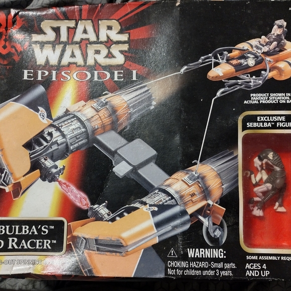 Star Wars Sebulba's Pod Racer W/ Exclusive Sebulba Figure Episode I 1998 Hasbro - Picture 2 of 8